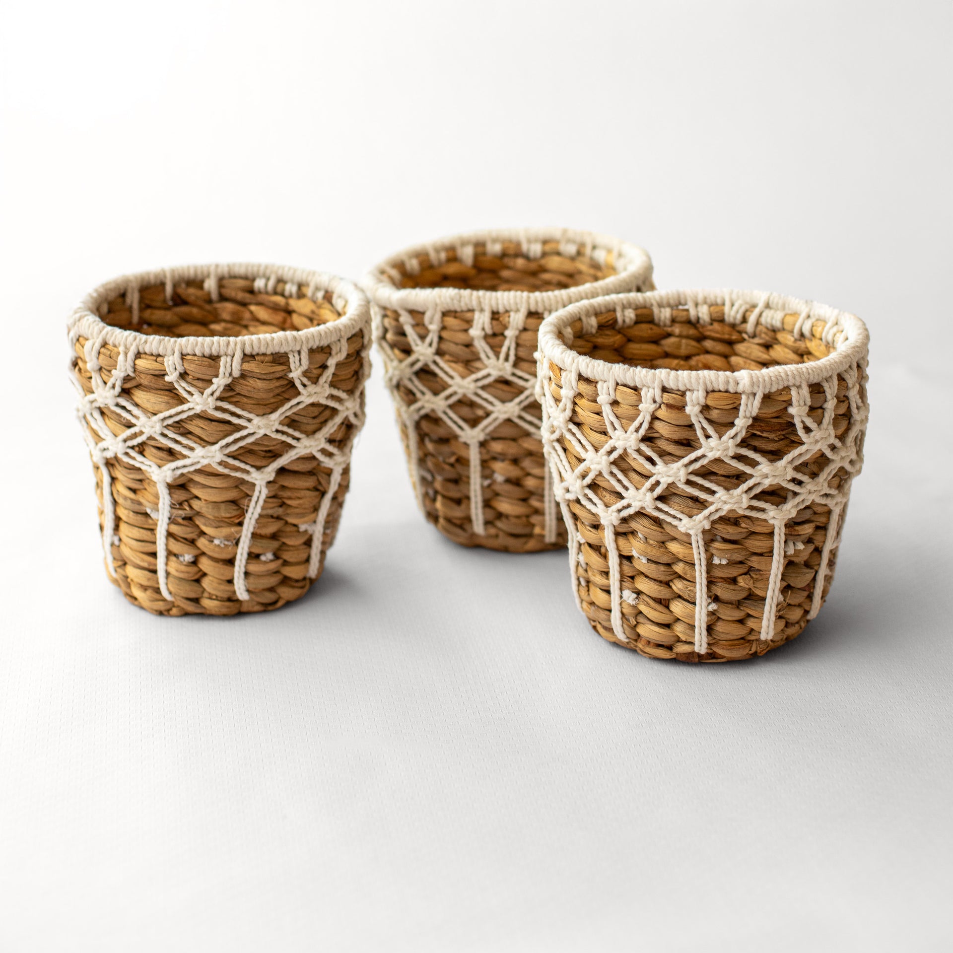 Macrame basket
